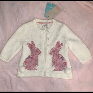 NWT Monsoon sweater cardigan 6/12m (runs big)
